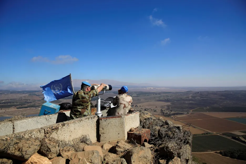 Vojáci OSN na Golanských výšinách