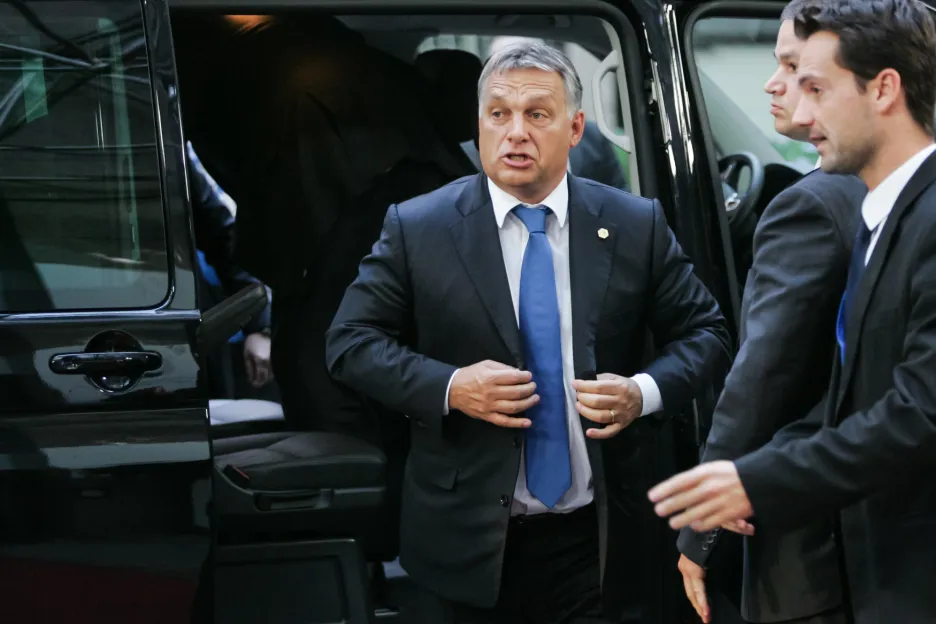 Viktor Orbán na summitu EU