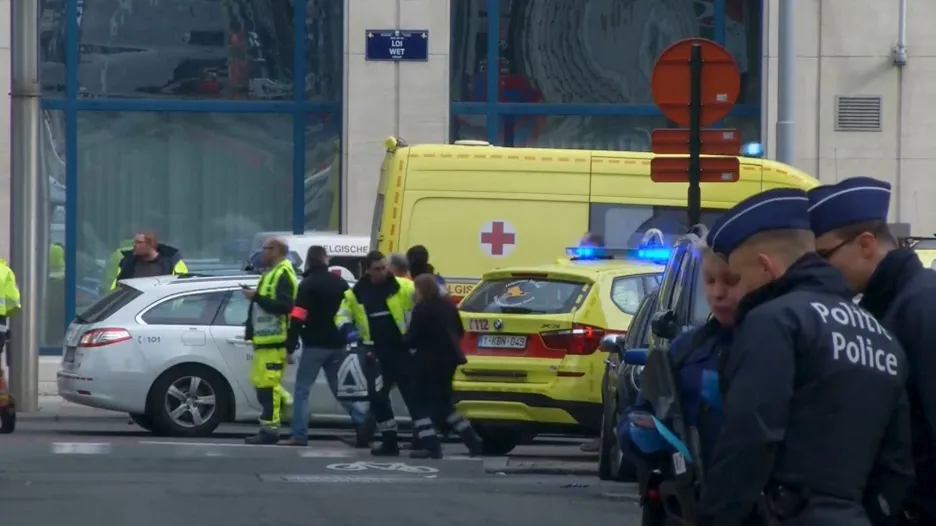 Výbuch v bruselském metru na stanici Maelbeek