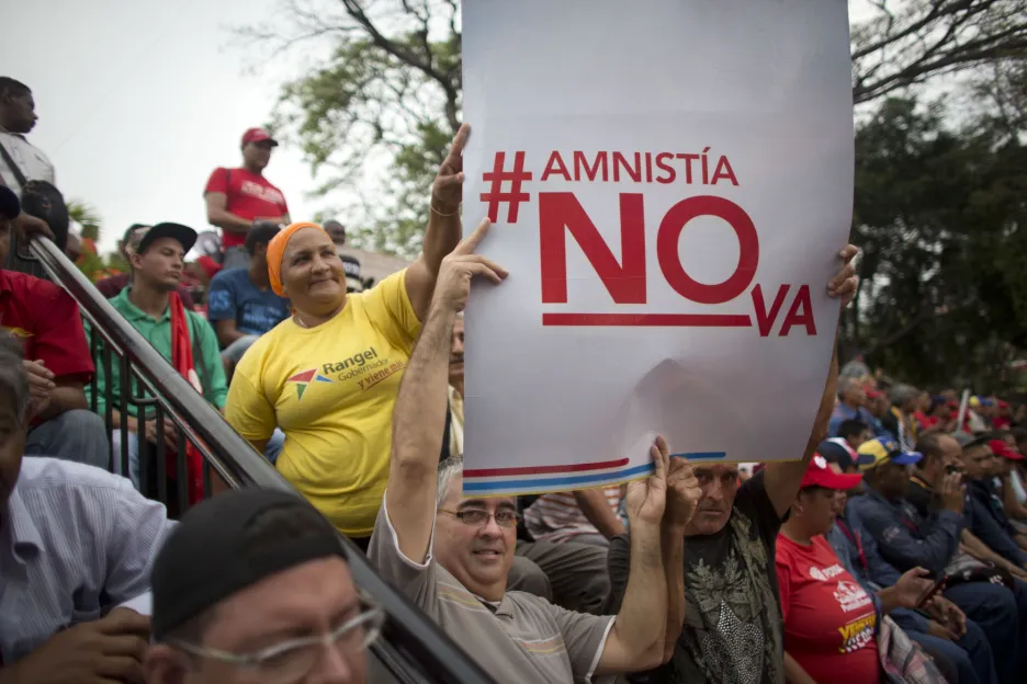 Protest Madurových příznivců