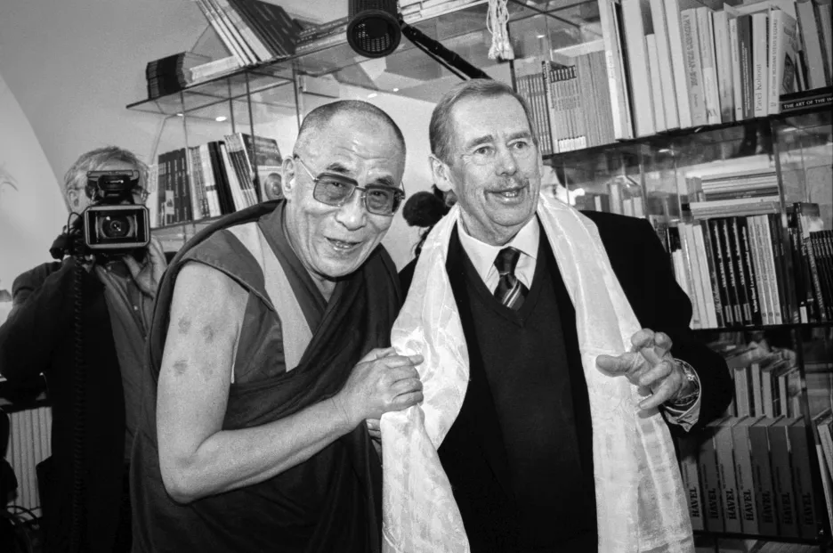 Václava Havel a dalajlama