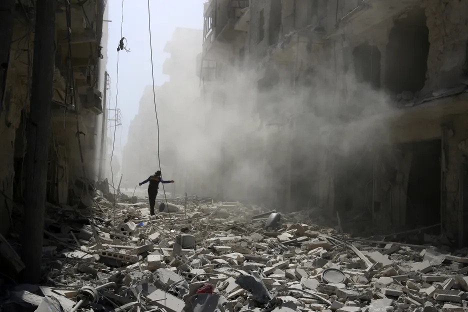 Aleppo po náletu