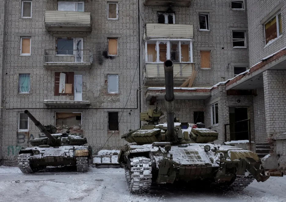 Tanky na východě Ukrajiny