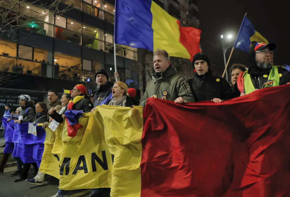 Rumunský protivládní protest