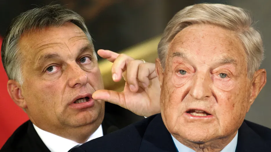 Victor Orbán a George Soros