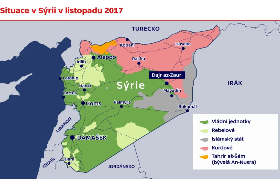 Situace v Sýrii v listopadu 2017