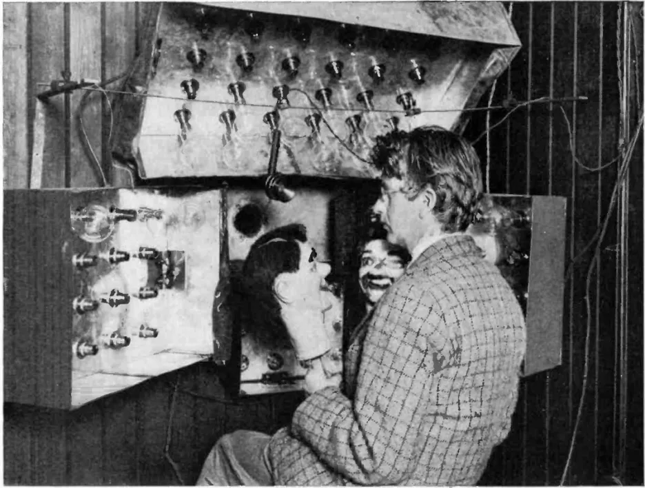 John Logie Baird s břichomluveckými loutkami