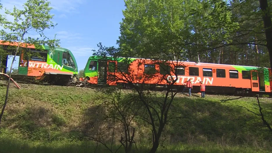 Srážka vlaků u nádraží Křemže