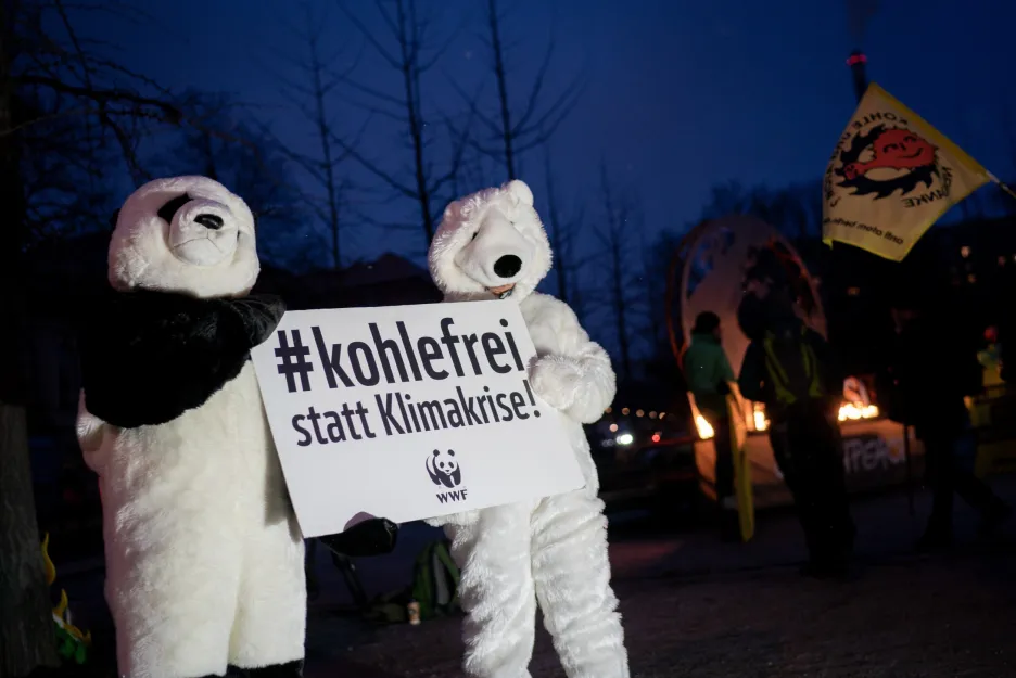 Protesty za co nejrychlejší odklon od uhelné energie v Německu