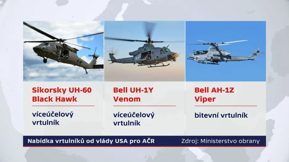 Nabídka vrtulníků pro českou armádu