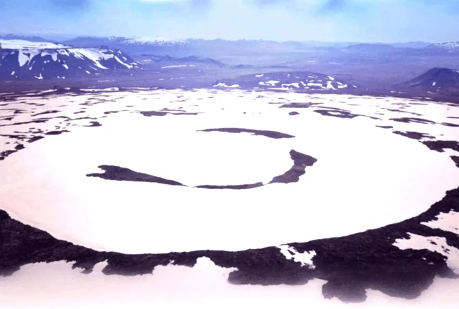 Někdejší ledovec Okjokull
