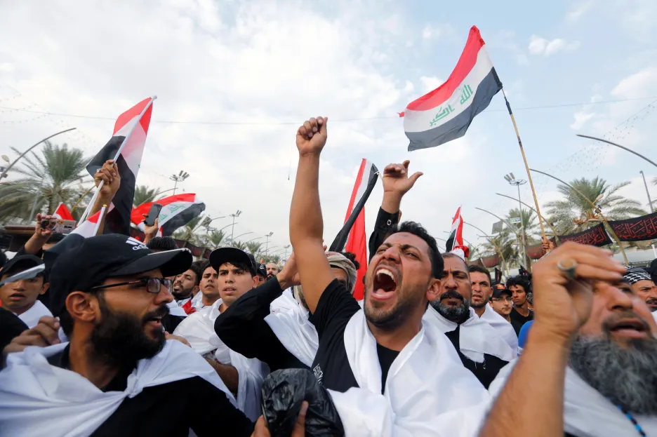 Protesty v iráckém městě Karbalá