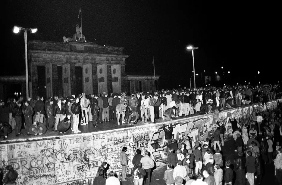 Pád Berlínské zdi 9. listopadu 1989