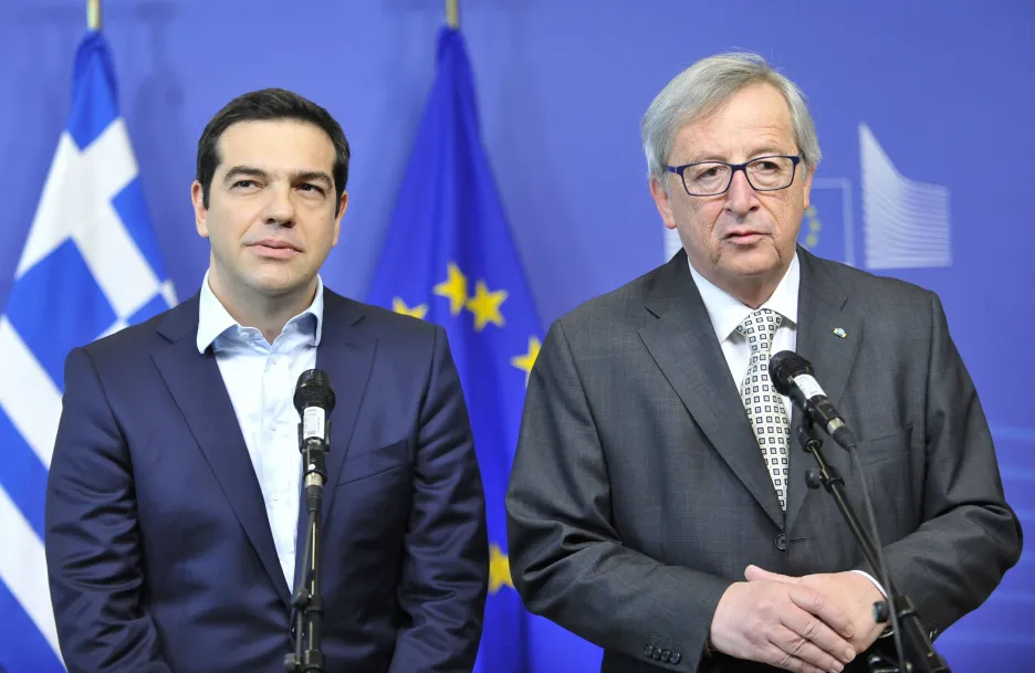 Alexis Tsipras a Jean-Claude Juncker