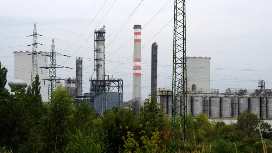Petrochemický areál Unipetrolu v Záluží u Litvínova