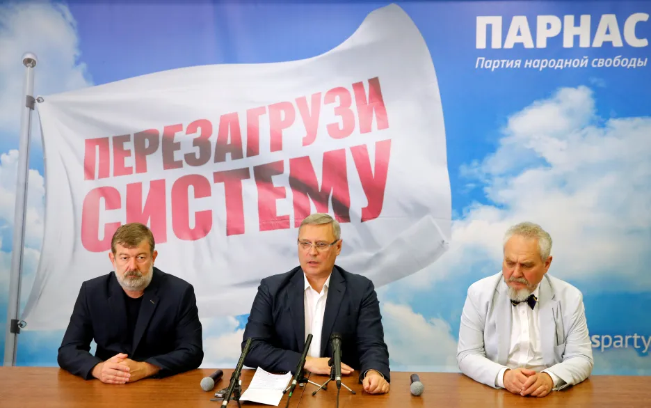 Představitelé ruské opoziční strany PARNAS 