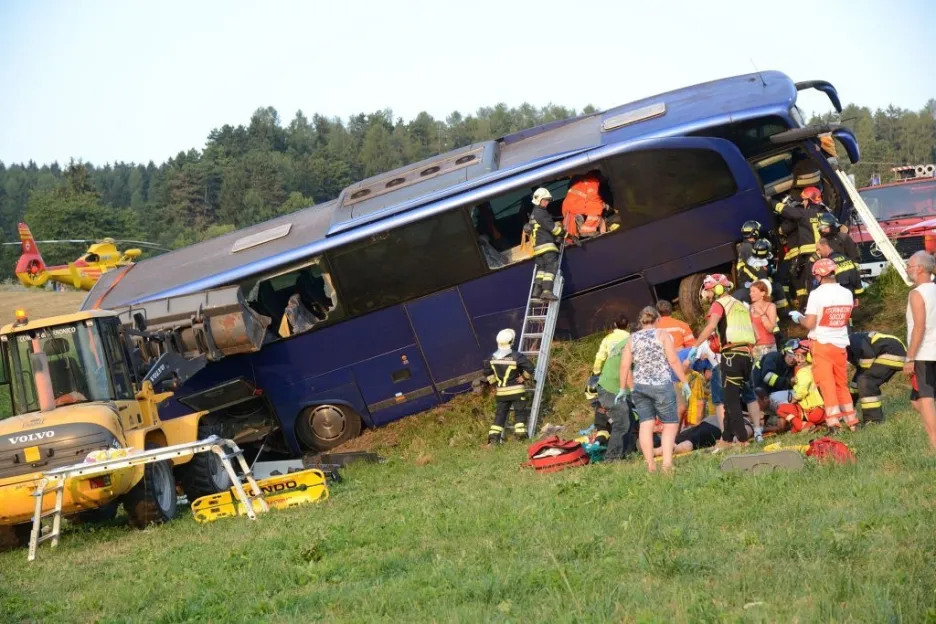 Nehoda autobusu s českými turisty v Itálii