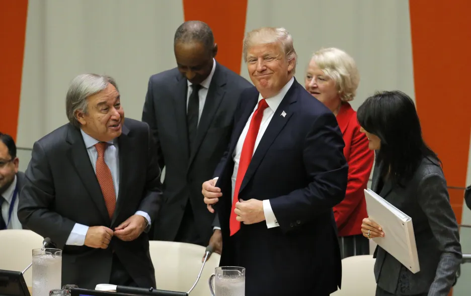 Donald Trump poprvé v OSN