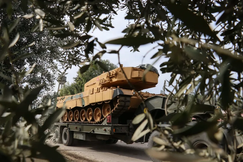 Přesun turecké armády během operace Olivová ratolest