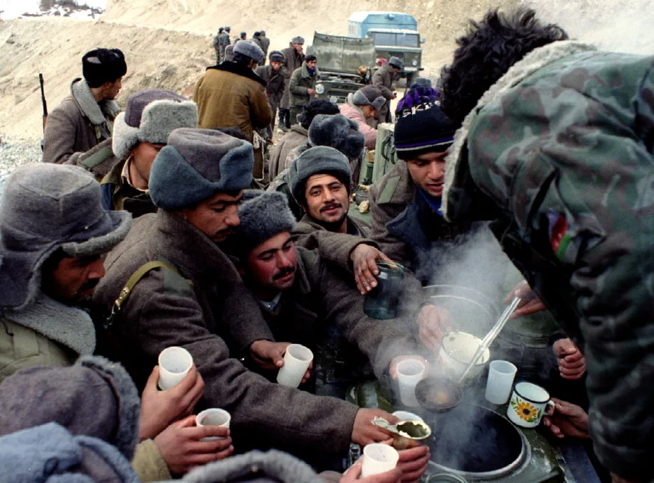 Vojáci Ázerbájdžánu v oblasti Kelbadžar v Náhorním Karabachu v lednu 1994