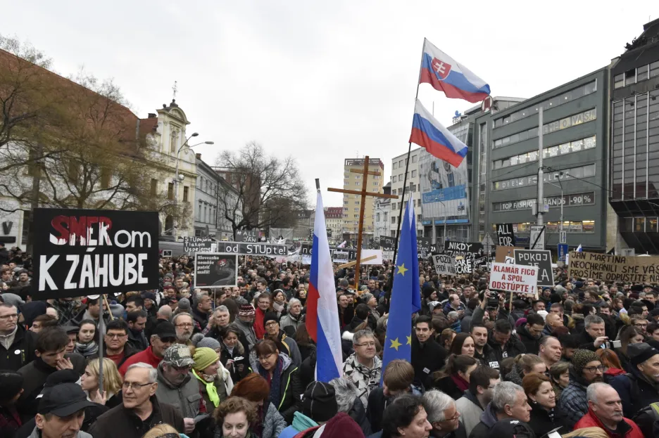 Demonstrace v Bratislavě