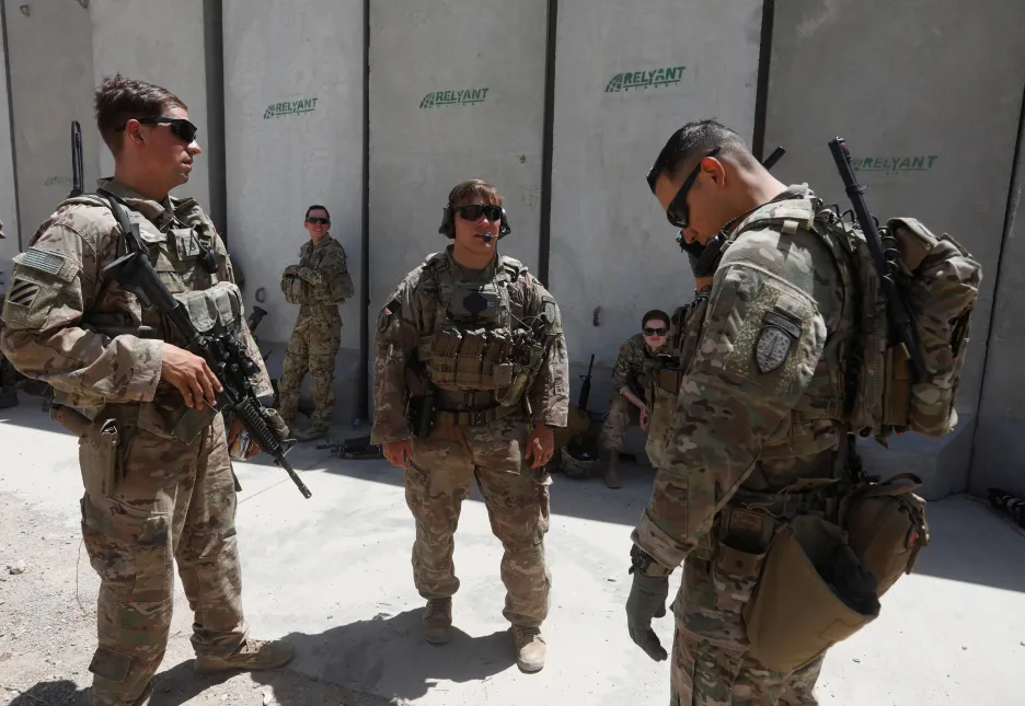 Američtí vojáci na základně v afghánském Lógaru