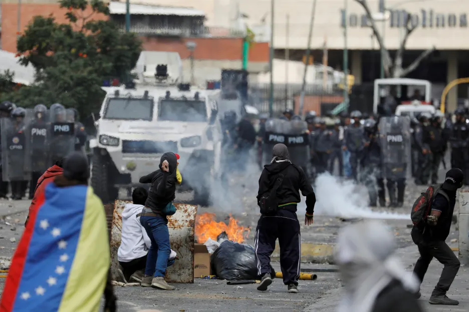 Protesty proti prezidentovi Madurovi