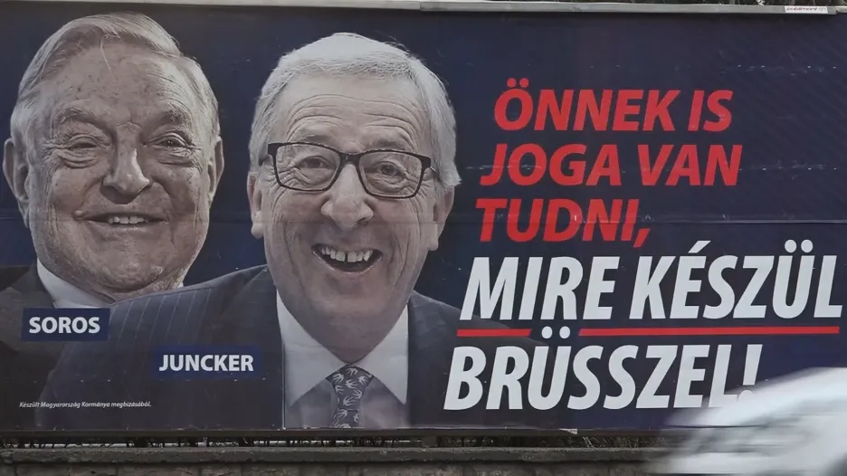 Kampaň maďarské vlády proti předsedovi EK Junckerovi
