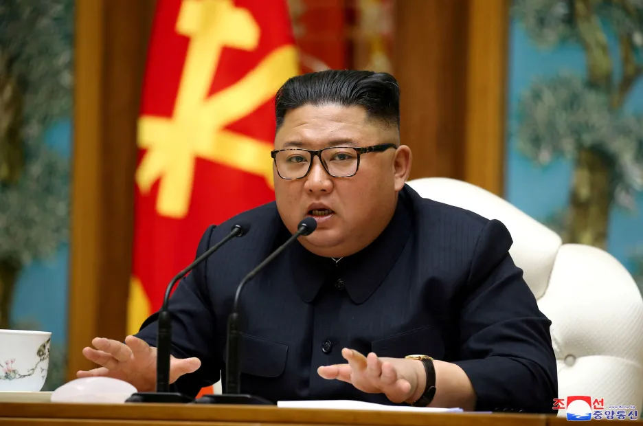 Kim Čong-un na snímku zveřejněném 11. dubna 2020 