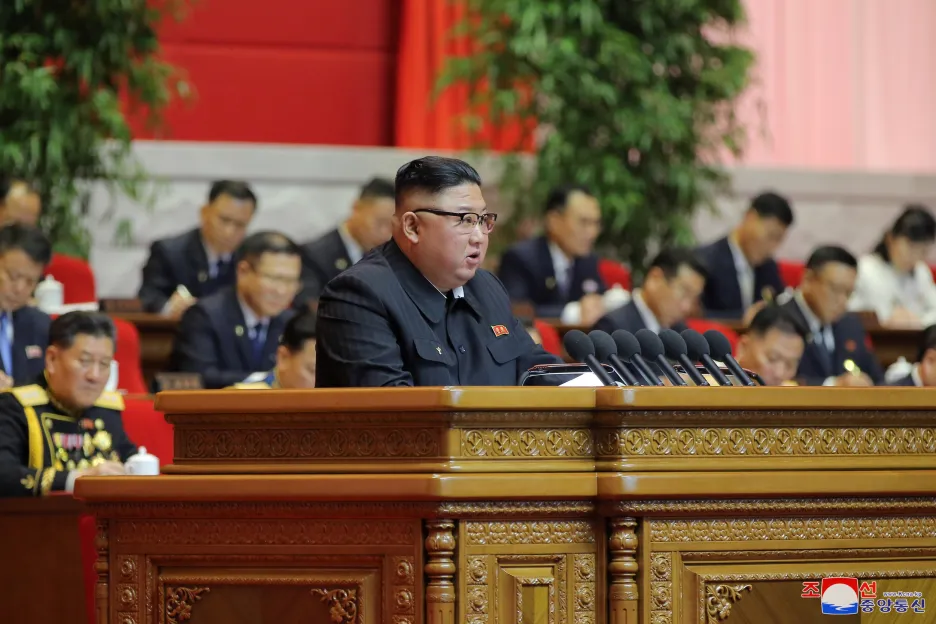 Kim Čong-un na sjezdu Korejské strany práce