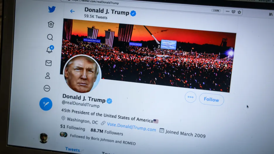 Twitterový účet Donalda Trumpa