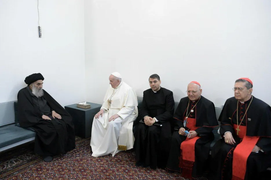 Setkání papeže Františka s Alím Sistáním