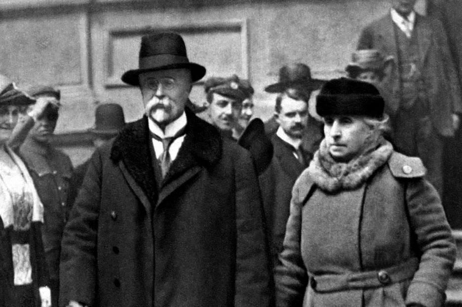 T. G. Masaryk s manželkou Charlottou Garrigue Masarykovou 