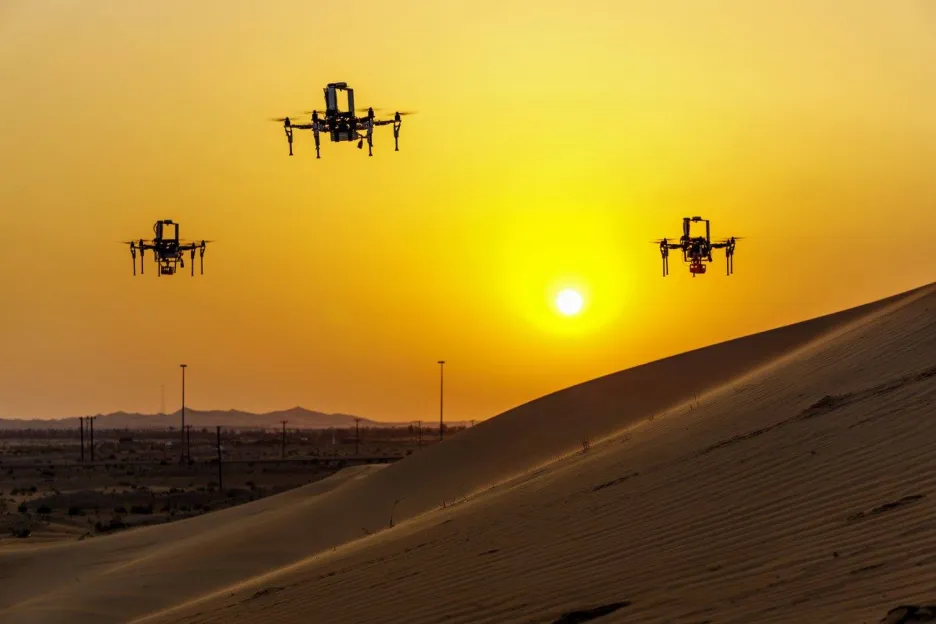 Čeští droni v poušti