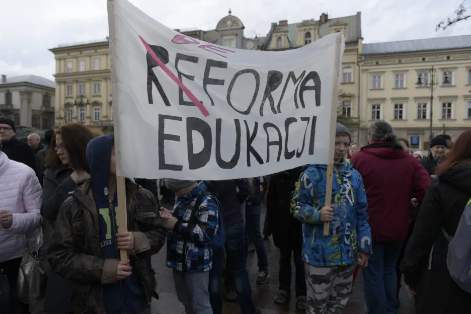 Protest proti reformě školství