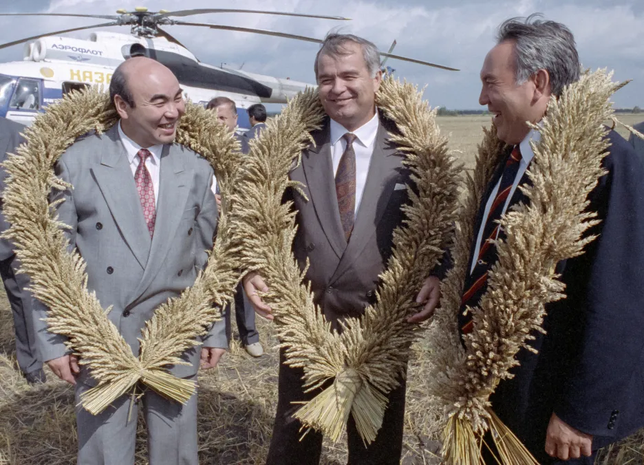 Trio Akajev, Karimov, Nazarbajev na setkání v roce 1993
