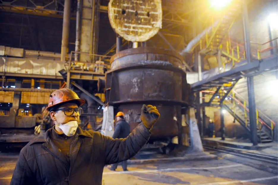 Doněcké hutě zastavily produkci oceli kvůli železniční blokádě