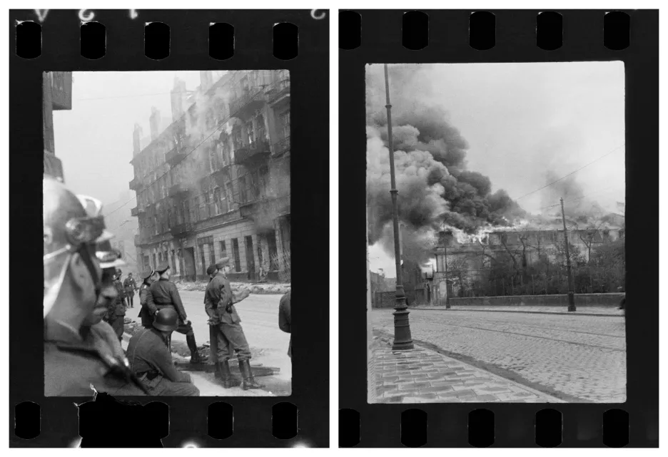 

Dosud nezveřejněné fotografie ukazují povstání ve varšavském ghettu. Pořídil je tajně polský hasič

