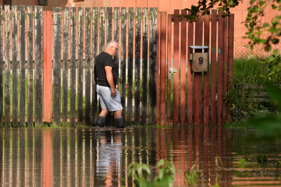 

Sever Čech zasáhly bouřky a záplavy, několik obcí bylo vytopeno

