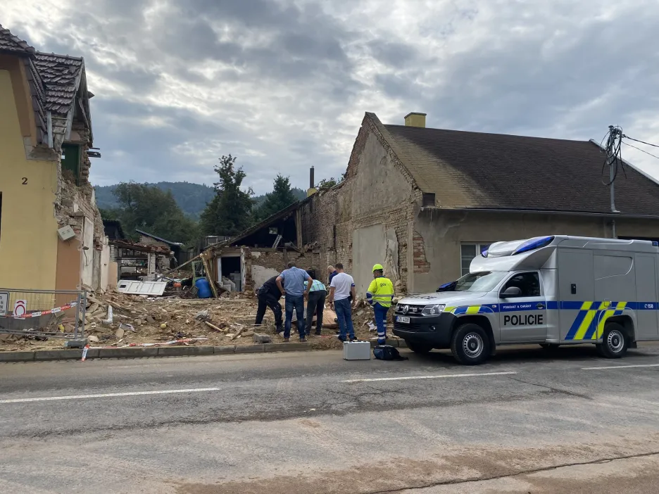

Policie obvinila kvůli výbuchu domu v Koryčanech jednoho člověka, hrozí mu osm let vězení

