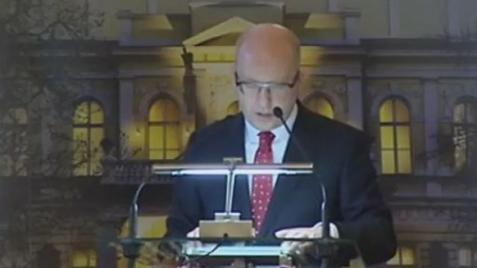 Video Projev předsedy vlády na Žofíně