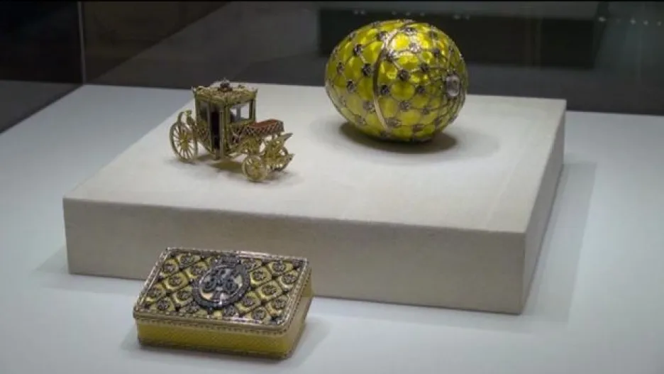Video Fabergého vejce zpět v Rusku