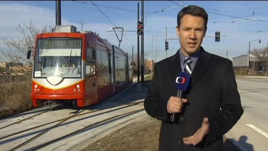 Video První česká tramvaj ve Washingtonu se vydala na testovací jízdu