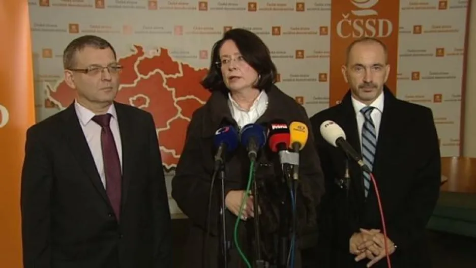Video Brífink ČSSD a ODS po jednání o uspořádání sněmovny