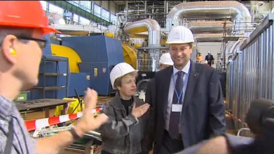 Video Ministr životního prostředí navštívil elektrárnu Temelín