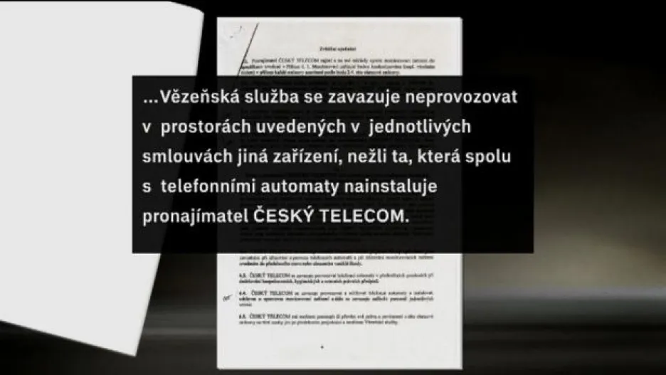 Video Reportáž Terezy Kručinské o telefonování z věznic