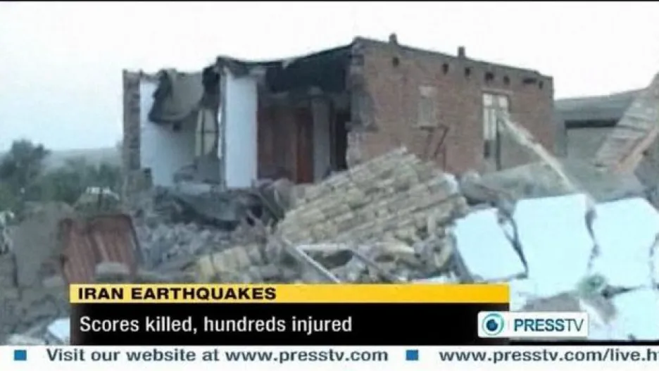 Video Írán postihlo zemětřesení