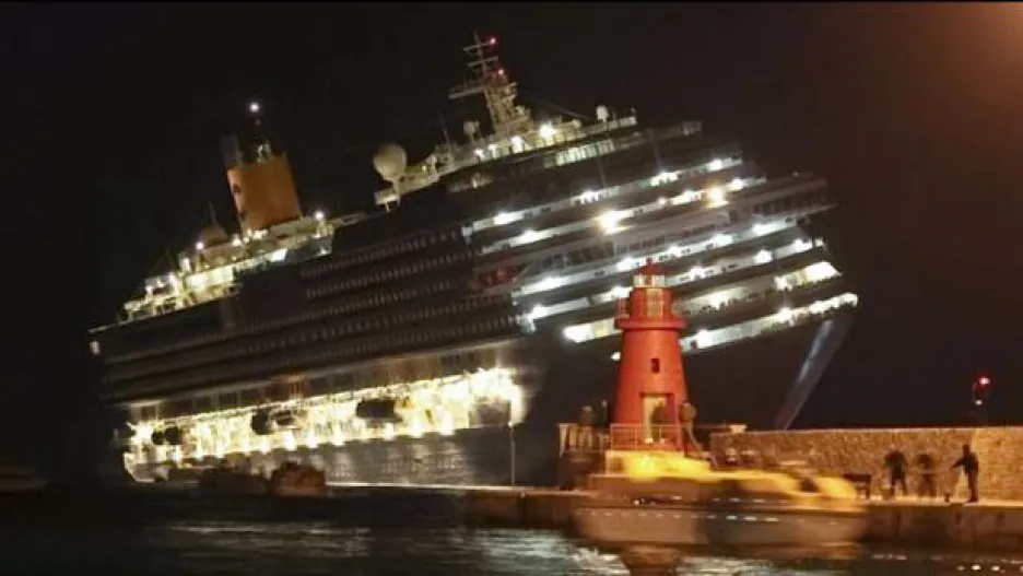 Video Havárie lodi Costa Concordia