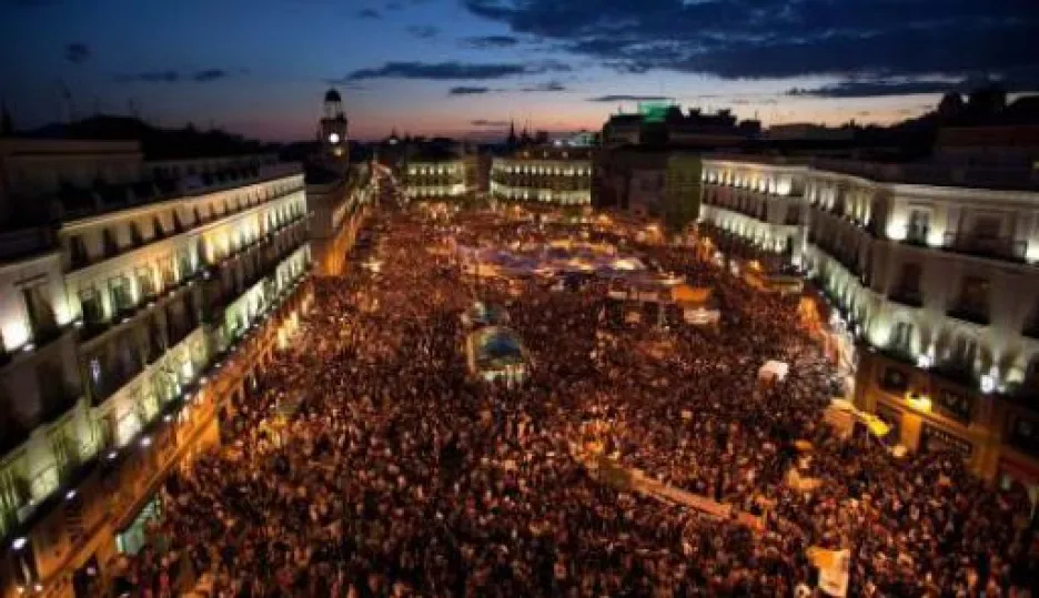 Video Španělské protesty pokračují