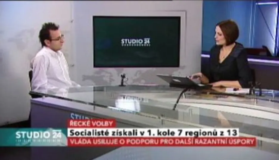 Video Studio ČT24 o volbách v Řecku